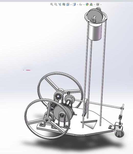 S形无碳小车 SW打开内含运动 和装配 3D图1缩略图