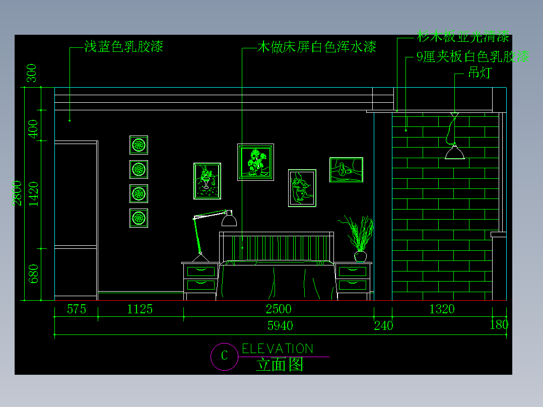 家装类CAD土块(二)-FH01125D