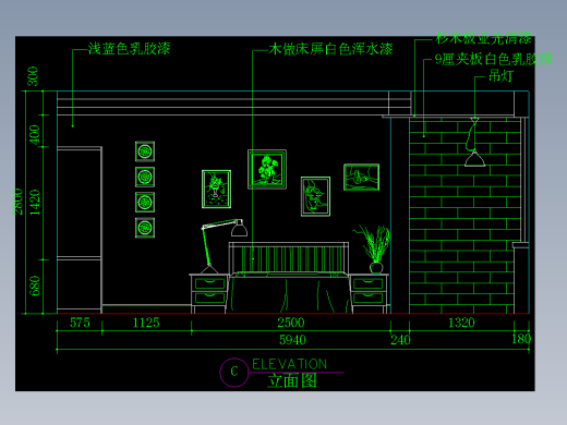 家装类CAD土块(二)-FH01125D