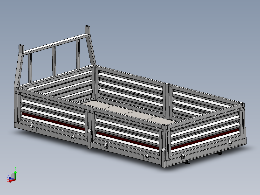 小型拖车3D模型