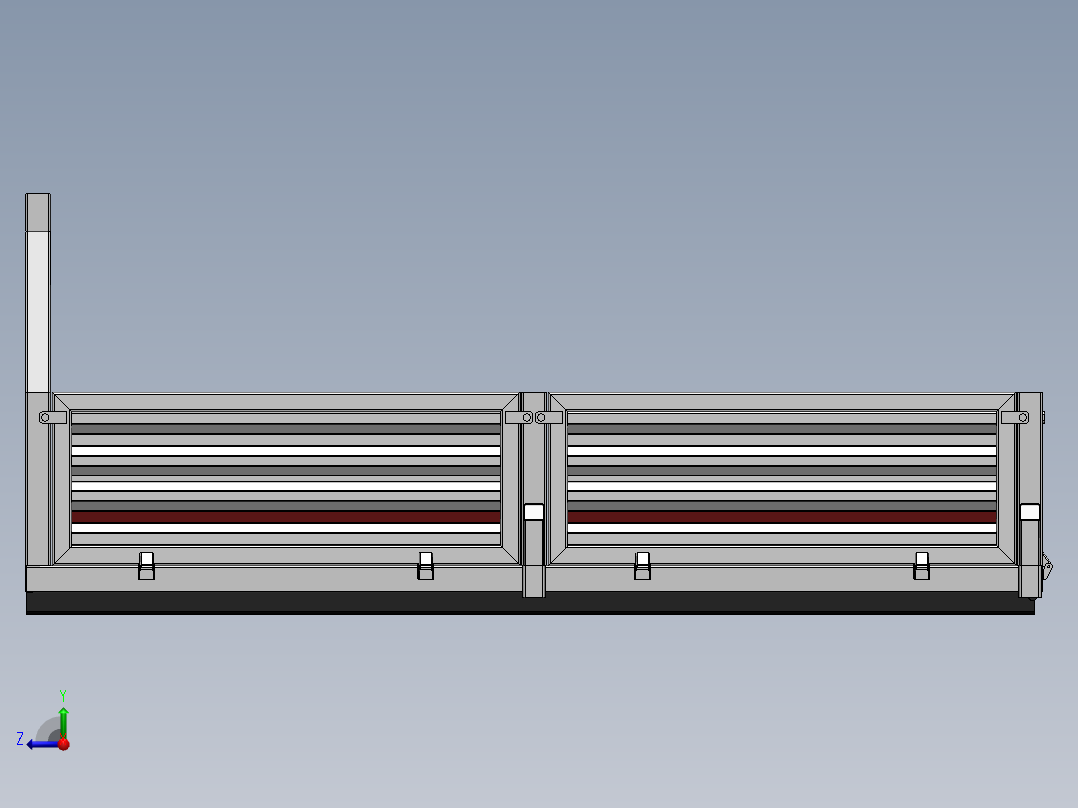 小型拖车3D模型右视图