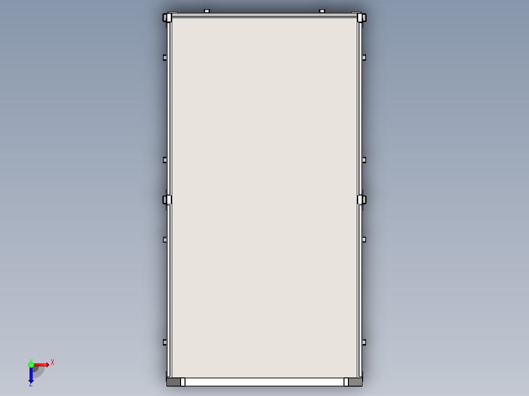 小型拖车3D模型俯视图