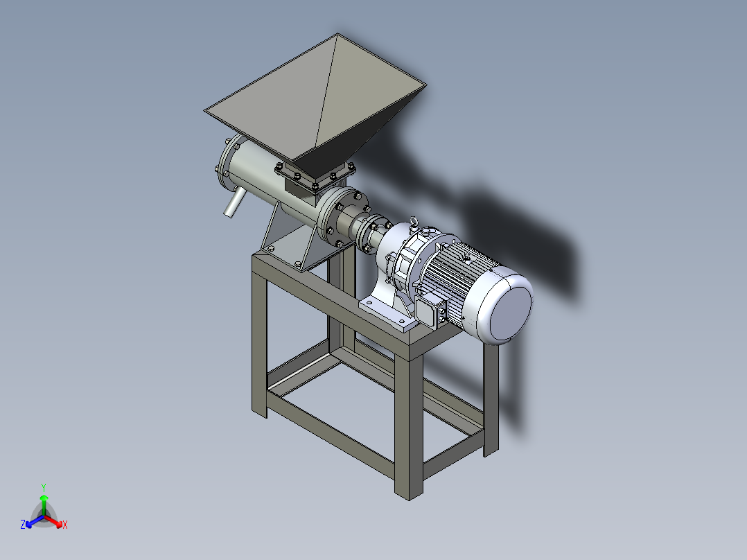 一种螺旋式挤出装料机