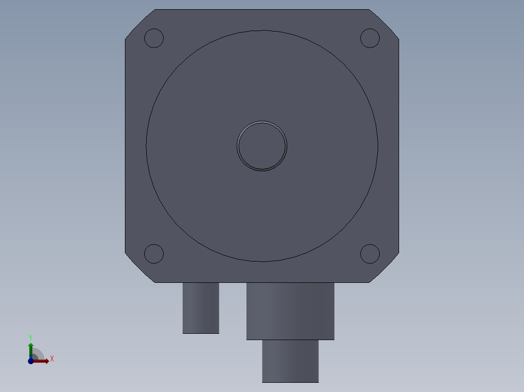 三菱伺服电机前视图