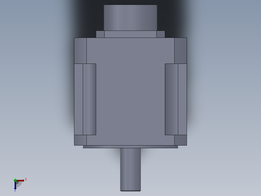 三菱伺服电机俯视图