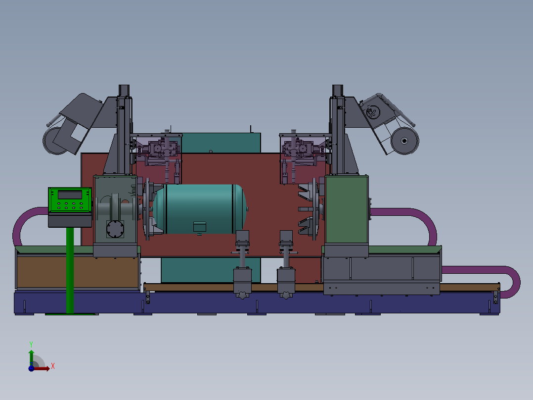T624 储气罐环缝专机设备SW前视图