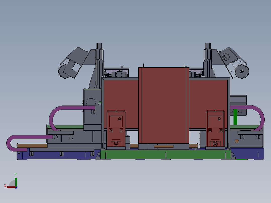 T624 储气罐环缝专机设备SW后视图