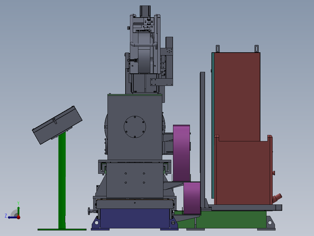 T624 储气罐环缝专机设备SW右视图