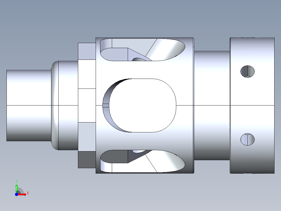 车铣零件S500前视图