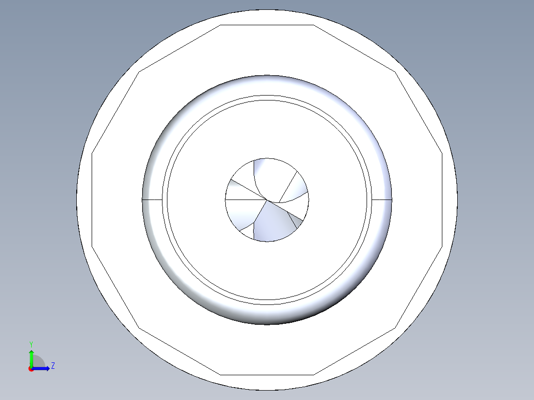 车铣零件S500左视图
