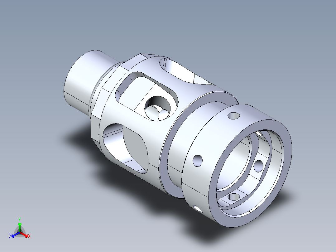车铣零件S500正等轴测图