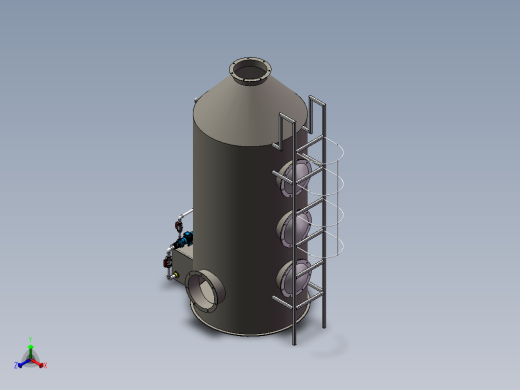 喷淋塔正等轴测缩略图