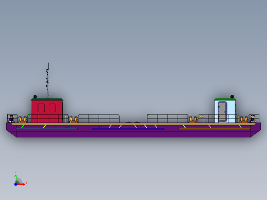 铝合金体浮筒船前视缩略图
