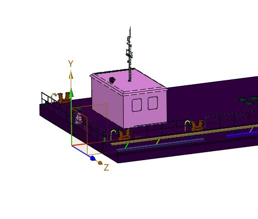 铝合金体浮筒船
