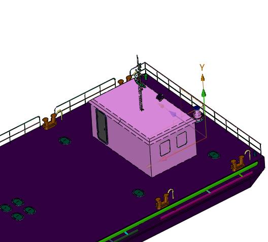 铝合金体浮筒船