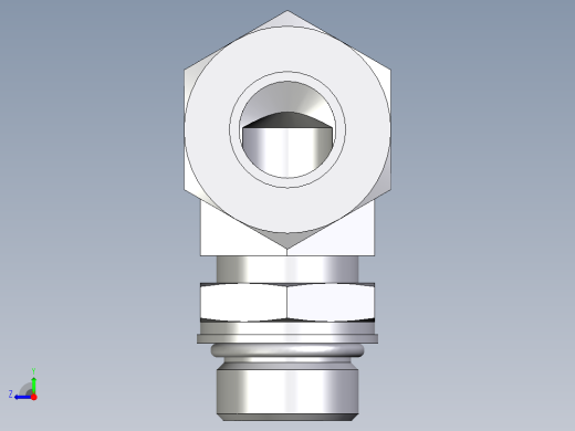 卡套式工业通用硬管接头EO_Adjustable_Locknut_elbow_WEE18LMORCF右视缩略图