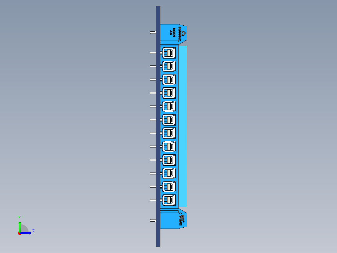 接线端子左视图