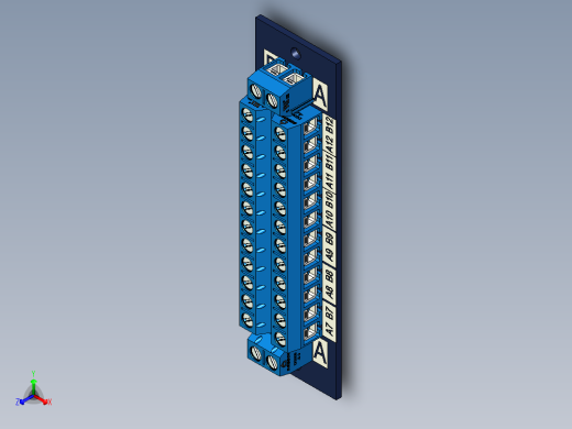 接线端子正等轴测缩略图