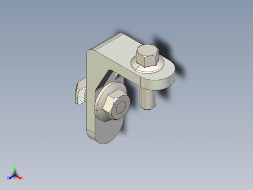 型材-KJN SUSPENSION BRACKET KJN522481正等轴测缩略图