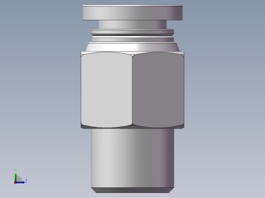 螺纹直通APC6-01（1分6厘）左视缩略图