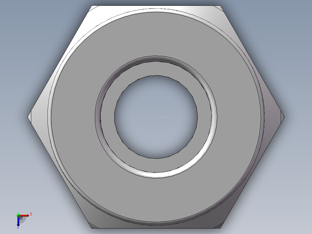 螺纹直通APC6-01（1分6厘）俯视图