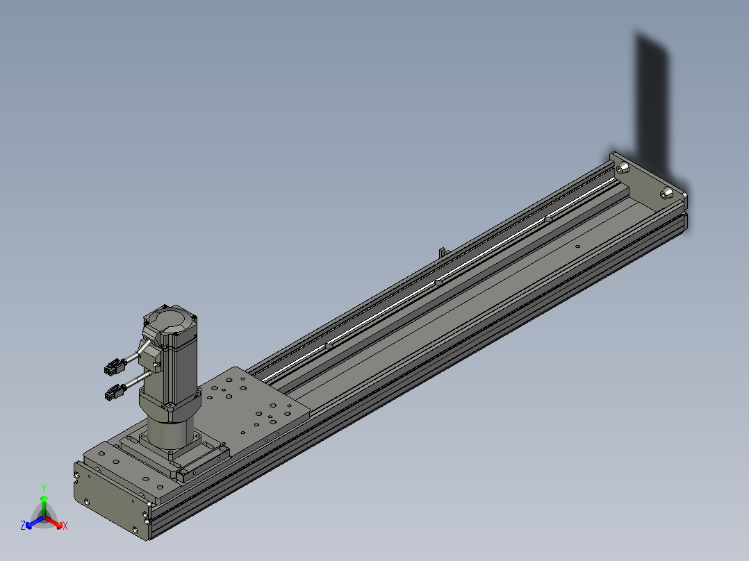 东锦齿条传动DH136G-S650-BU-减速机+P400W主视图