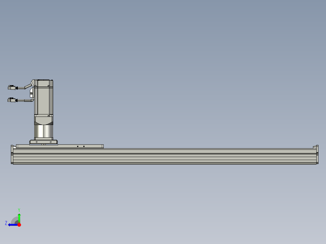 东锦齿条传动DH136G-S650-BU-减速机+P400W右视图