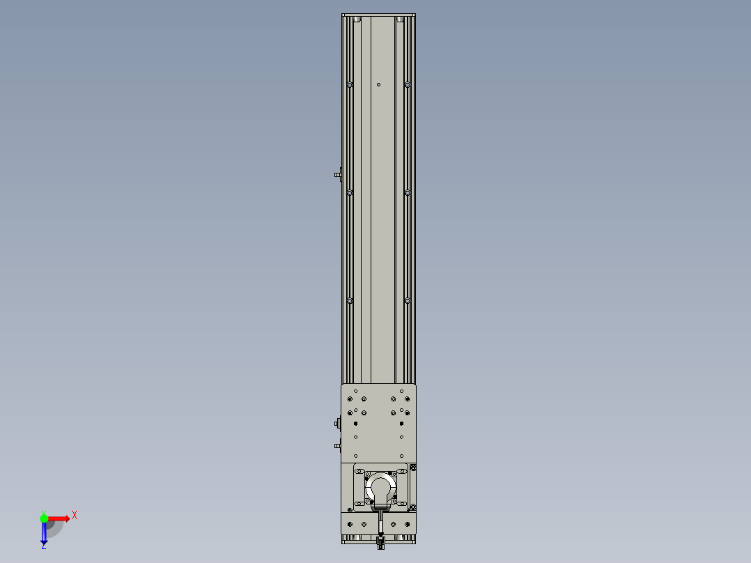 东锦齿条传动DH136G-S650-BU-减速机+P400W俯视图