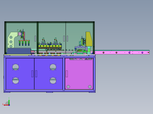 手机充电器自动测试点胶组装线后视缩略图