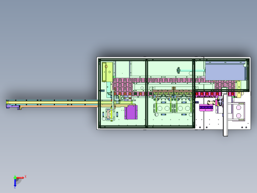 手机充电器自动测试点胶组装线俯视缩略图