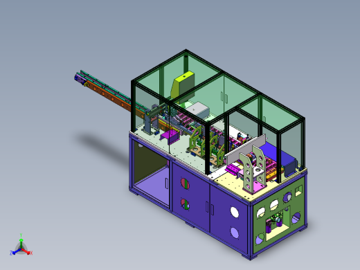 手机充电器自动测试点胶组装线正等轴测缩略图