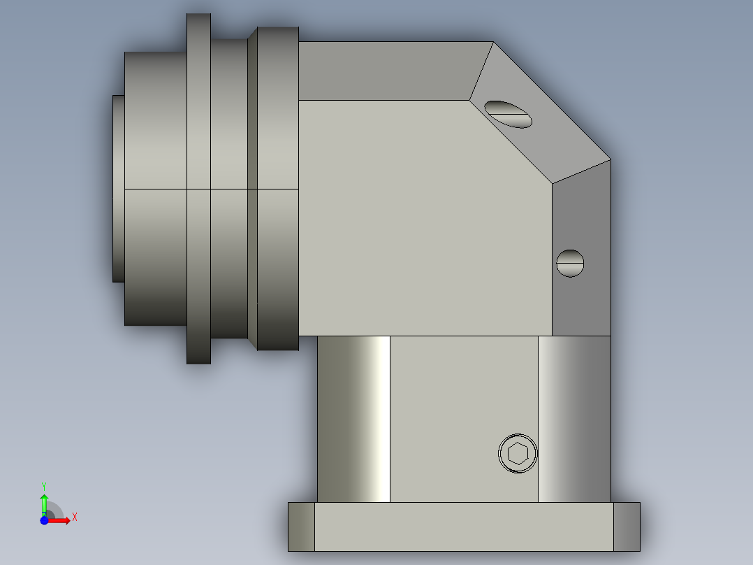 直齿ZPLH160-L1 42-114.3-200-M12.STEP前视图