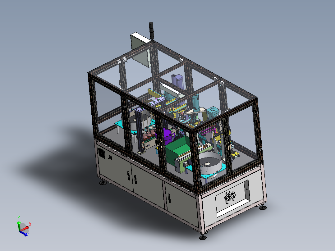 G594 齿轮轴承压装机 工件自动组装 治具循环