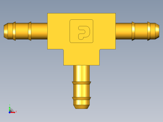 工业通用螺蚊管倒齿式工业硬管接头Union Tee 224-5_32前视缩略图