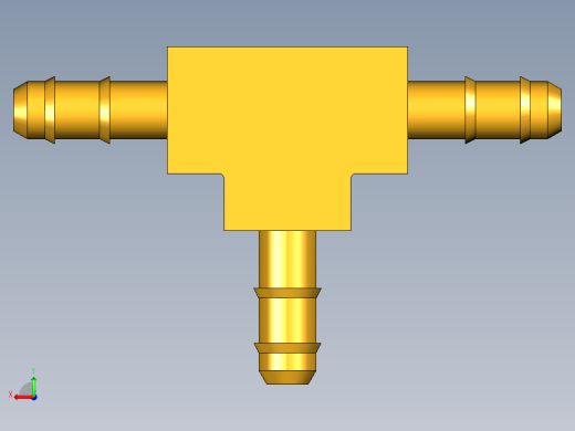 工业通用螺蚊管倒齿式工业硬管接头Union Tee 224-5_32后视缩略图