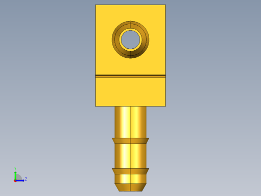 工业通用螺蚊管倒齿式工业硬管接头Union Tee 224-5_32左视缩略图