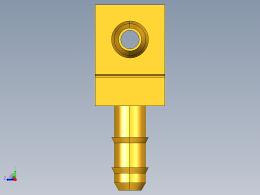 工业通用螺蚊管倒齿式工业硬管接头Union Tee 224-5_32右视缩略图