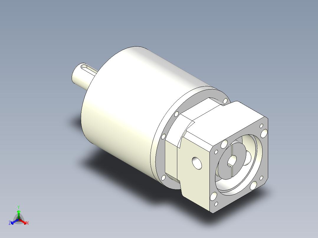 直齿PLE120-L3-LC 14-73-98.43-M6.stp正等轴测图