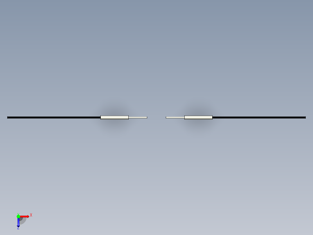 光纤元件对射型FT-210Q-I俯视图