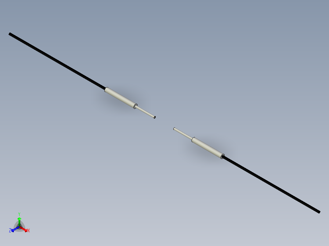 光纤元件对射型FT-210Q-I正等轴测图