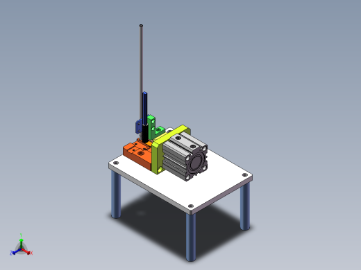 卡簧安装器sw18可编辑正等轴测缩略图