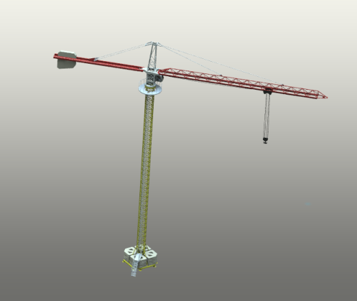 tower crane塔式起重机3D数模图纸 STEP格式缩略图