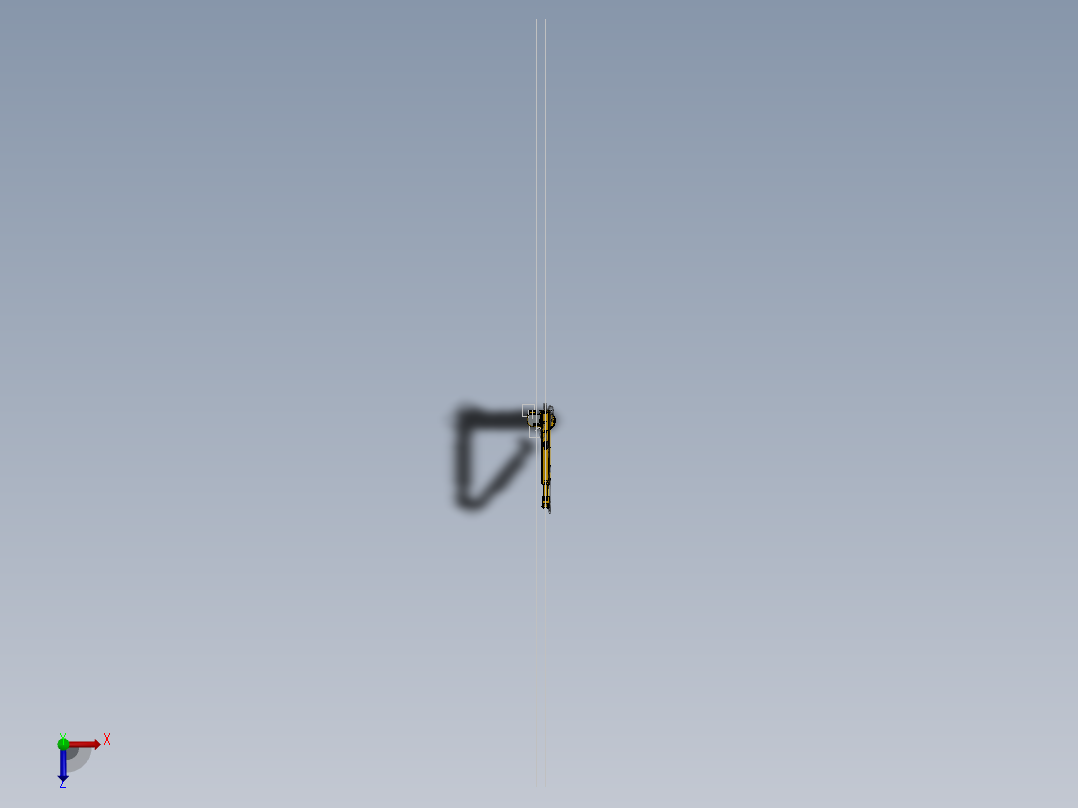 大型机械手臂（起重机吊臂）3D模型 Solidworks设计俯视图