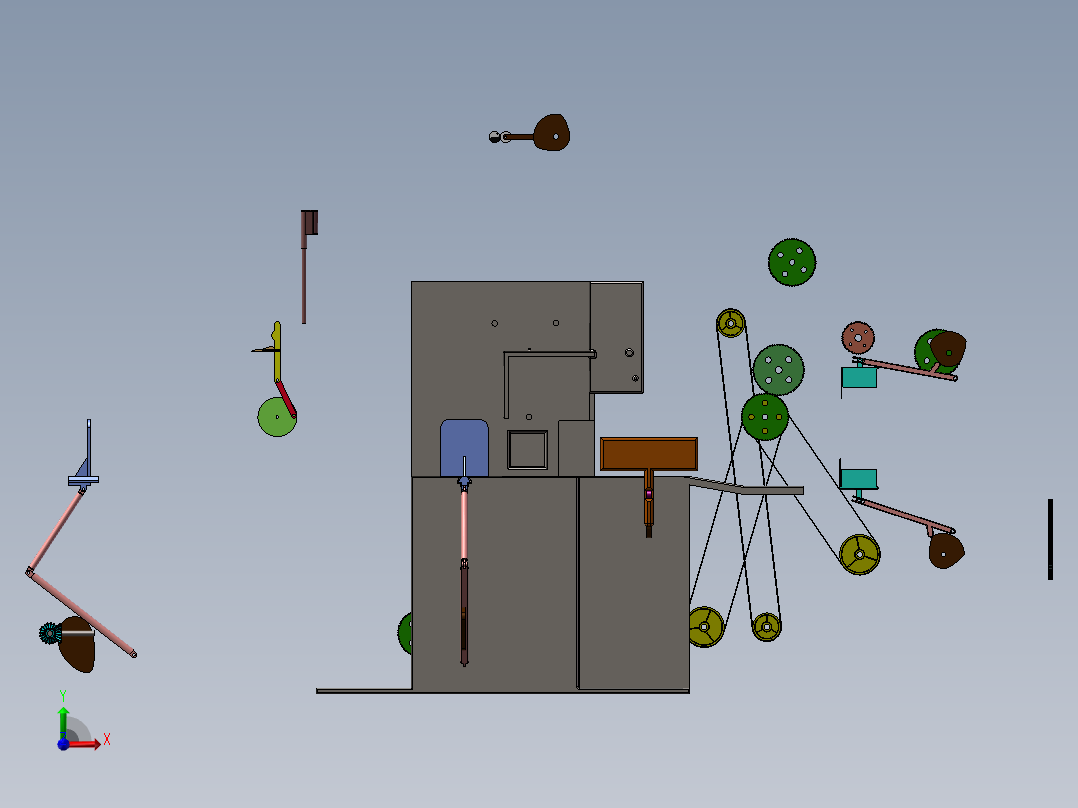 书本打包机设计含三维二维说明书821784前视图