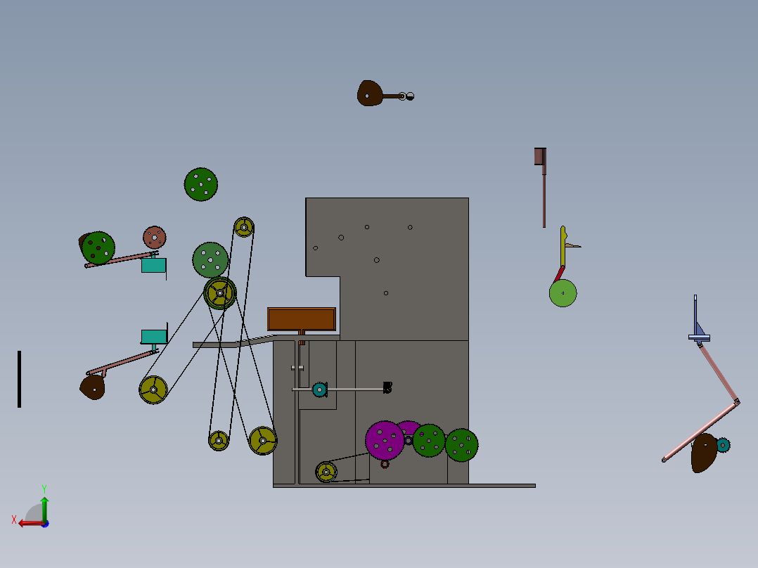 书本打包机设计含三维二维说明书821784后视图