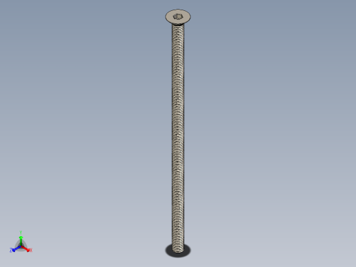 Screw_ISO_10642_M6x140_A2.STEP正等轴测缩略图