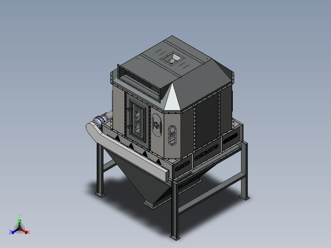TDYLL20叶轮冷却器-2.2-4正等轴测图