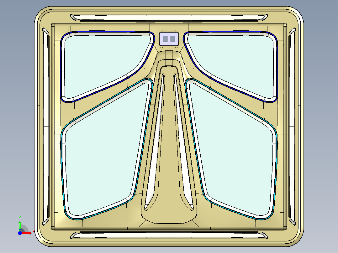 商务车车载顶灯前视图