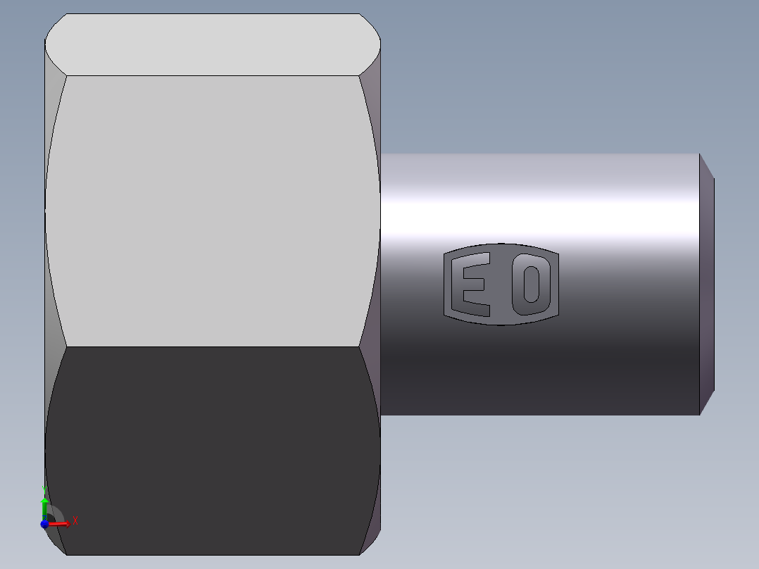 90度焊接接头、SKA16X3-前视图