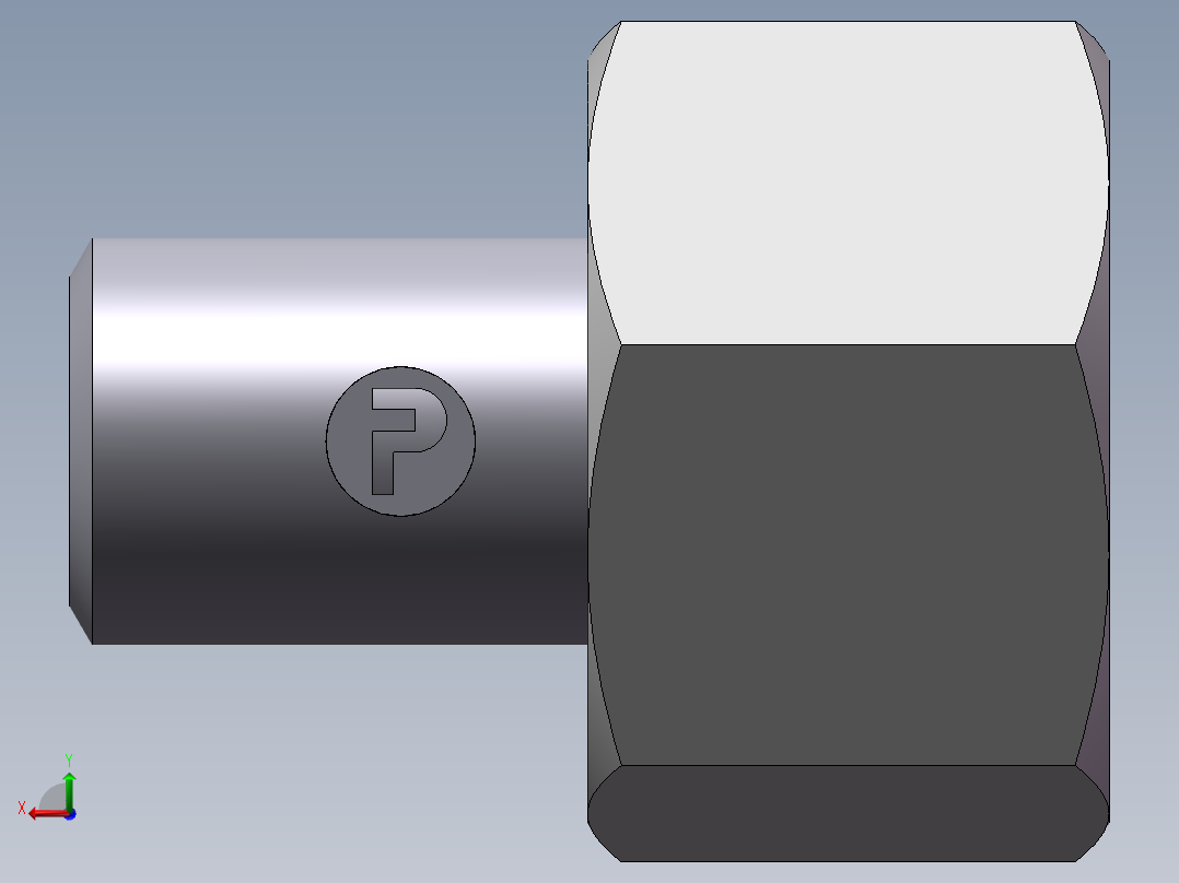 90度焊接接头、SKA16X3-后视图